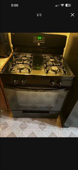 Kenmore Black Gas Range Stove