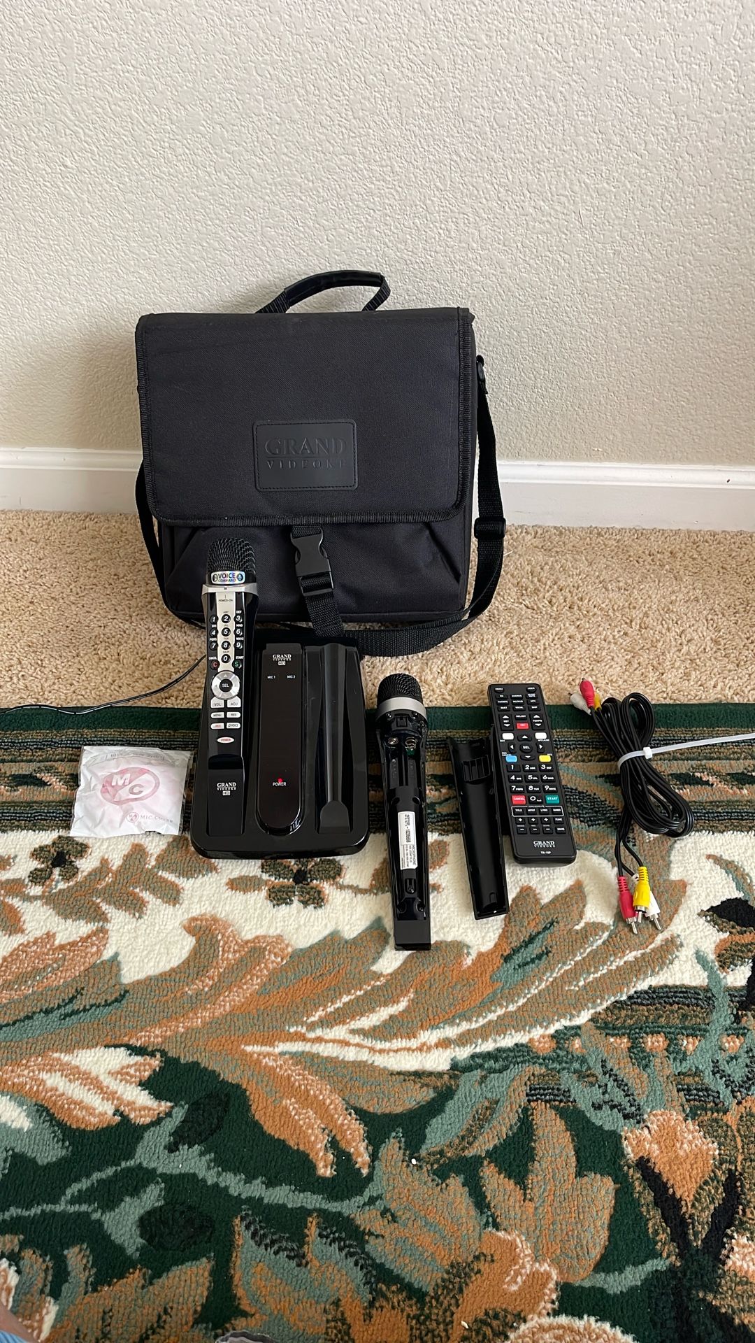 Grand Videoke Karaoke/Video Machine w/ 2 Wireless HD Microphones