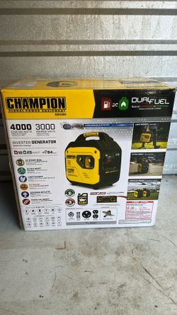 Champion Power Equipment 4000-Watt Dual Fuel RV Ready Portable Inverter Generator with Quiet Technology and CO Shield