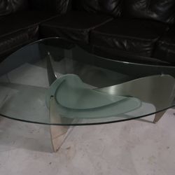 Modern glass designer coffee table