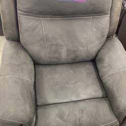 Dark Grey Charcoal Single Recliner 