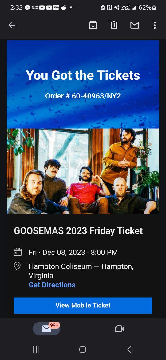 Goose Tickets