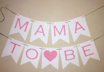 Baby shower banner Mama to Be