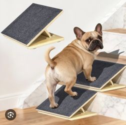 2Pack Upgraded Dog Ramps for Stairs, Adjustable Stair ramp for Dogs,Portable Dog Stairs with Mat for Small Dogs and Cats, Non-Slip Pet Steps for Elder