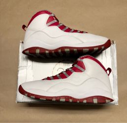 Nike Air Jordan 10 Retro Red Steel Men's size 14 Basketball Shoes Rare!