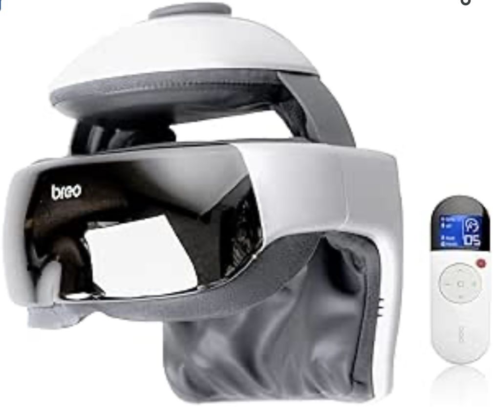 Breo iDream3 Rechargeable Head Massager with Scalp Massage & Remote Control for Relax