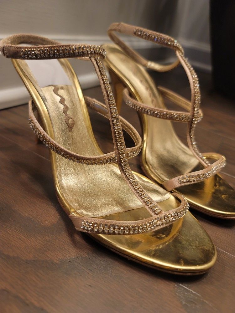 Nina Women's Jeweled Slide
Heel SHOE Size 10