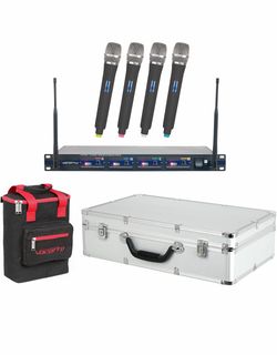 VocoPro 4-Channel Wireless Microphone System