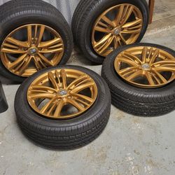 Original GOLD Custom INFINITI Rims w/Tires