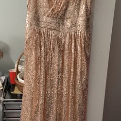 Rose Gold Sequin Dress