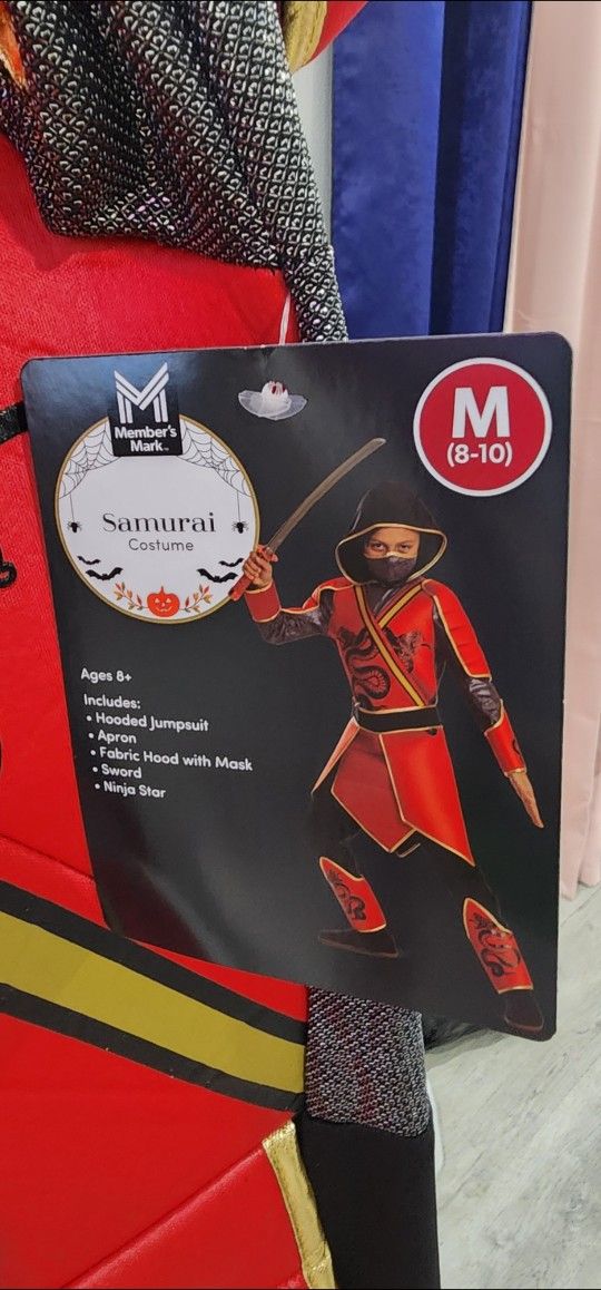 Samuri NINJA kids Costume 10/12