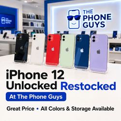 Apple - iPhone 12 6.1" (Unlocked) (Pre-owned) / 64GB / Good| $1 Down | Payment plan available