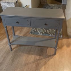 Home Good’s  Grey 2 Drawer Console Table