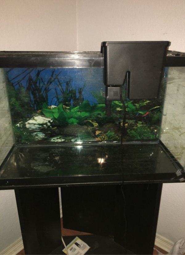 25 gallon fish tank with stand for Sale in Burleson, TX - OfferUp