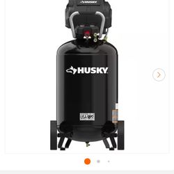 Husky 1.7 HP, 200 PSI, 30 Gal., 5.1 SCFM 90 PSI, Single-Stage, Oil Free Portable Vertical Electric Air Compressor $330