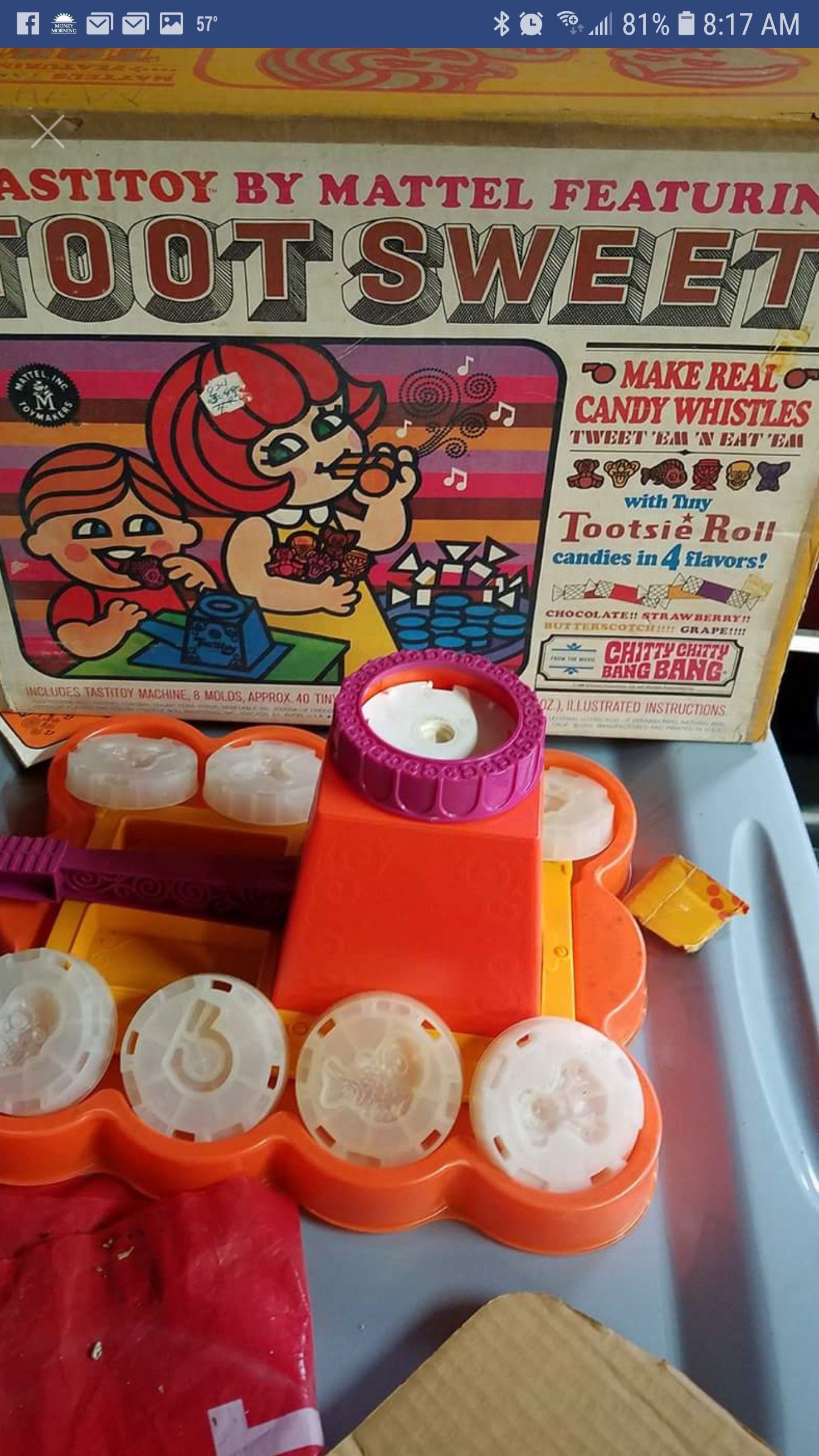1968 Mattel Printed In The USA Candy Whistle Maker
