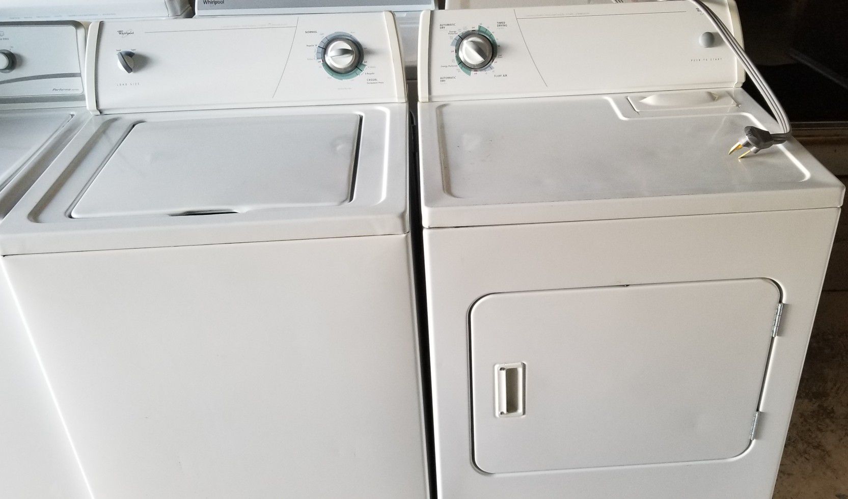 washer and electric dryer super capacity