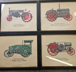 vintage International Harvester tractor prints