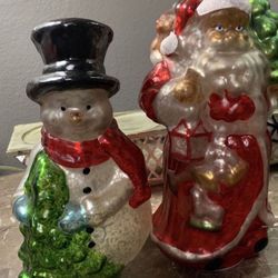 Santa & Snowman