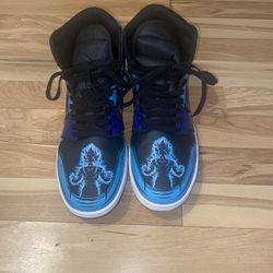 Jordan 1’s DBZ Custom ‘Vegito’ (Size 9.5)