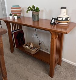 Mission Style Sofa Table