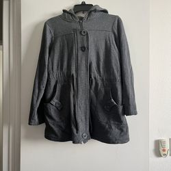 Finesse super warm youth’s hoodie gray coat excellent condition size S