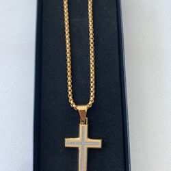 Mens Cross Necklace 