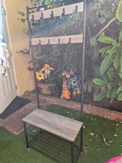 Coat hanger and shoe rack