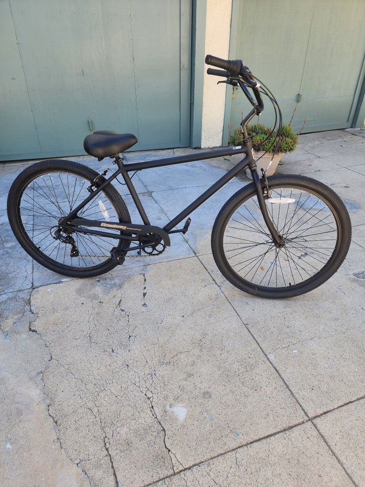 Firmstrong black rock men's single speed beach cruiser bicycle sale