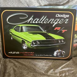 Dodge Challenger Metal Sign
