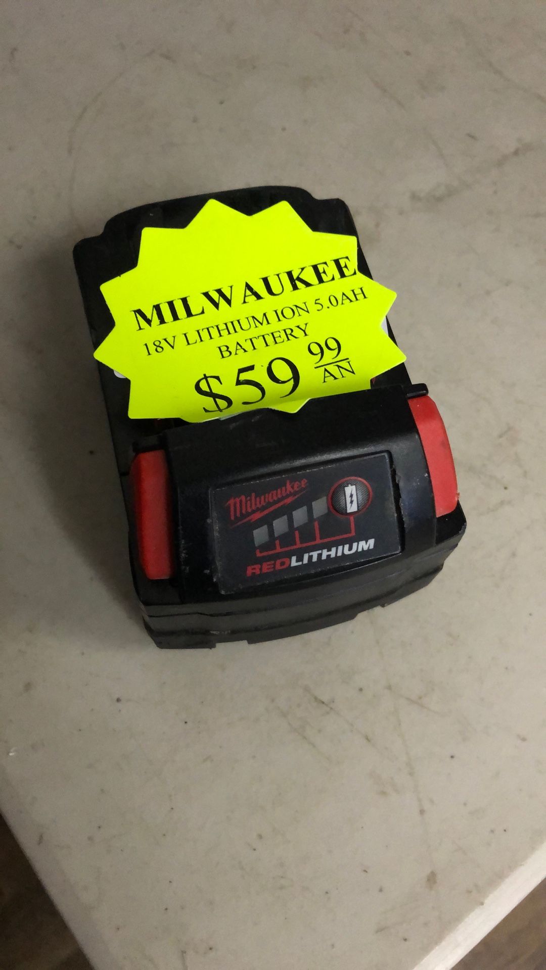 96091 Milwaukee 48-11-1850 18v Lithium Ion 5.0ah Battery 591268