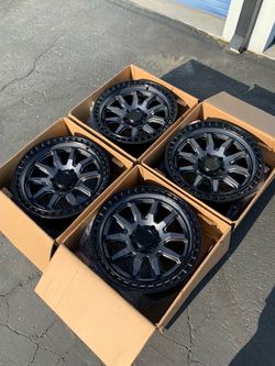 New 20” Black Rhino Calico Wheels For 6x139 (6x5.5) Trucks and SUVs