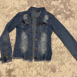 Denim Girls Jacket 10-12 Years Old