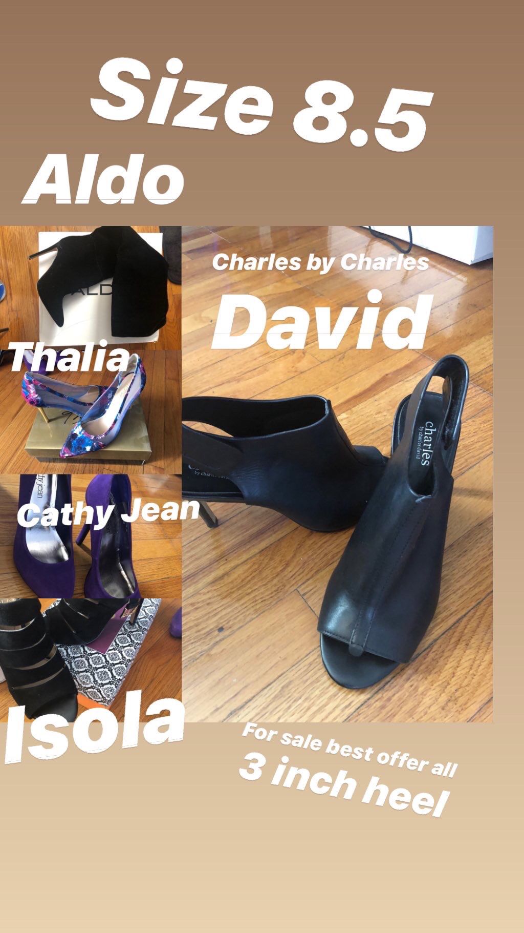 3 inch heels size 8.5