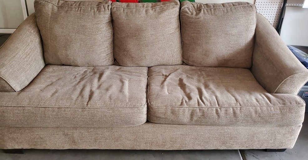 FREE - Light Brown/Tan Sleeper Sofa