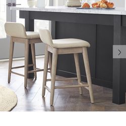 Pottery Barn Zoe Upholstered Counter Stool