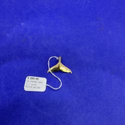 14KT Gold Whale Tale Pendant 