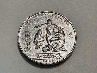 1986 Copa Mundial De Futbol $200 Pesos For $60