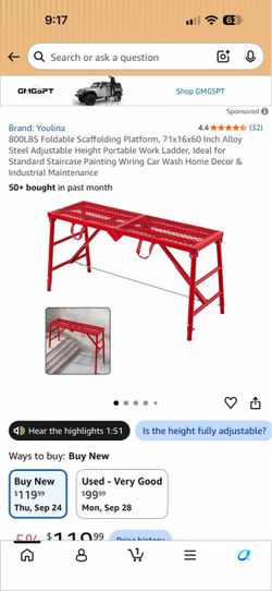 Scaffolding Work Platform