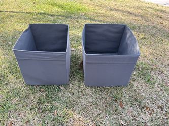 Two IKEA Cloth Folding Storage Bins