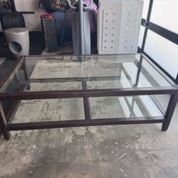 Wood Coffee Table And Nesting End Tables 
