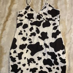 Cow Print Bodycon Dress