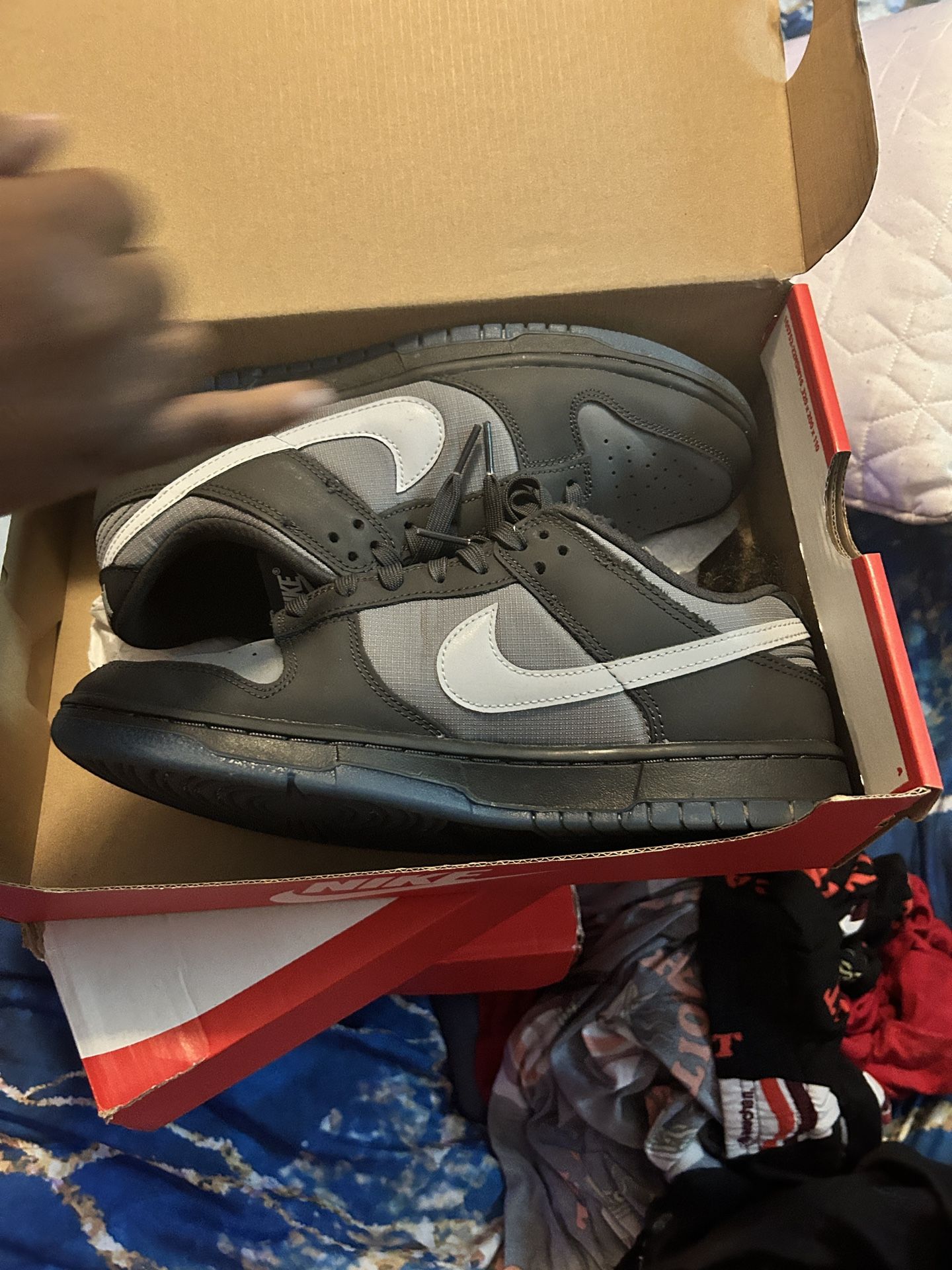Gray Low Dunks