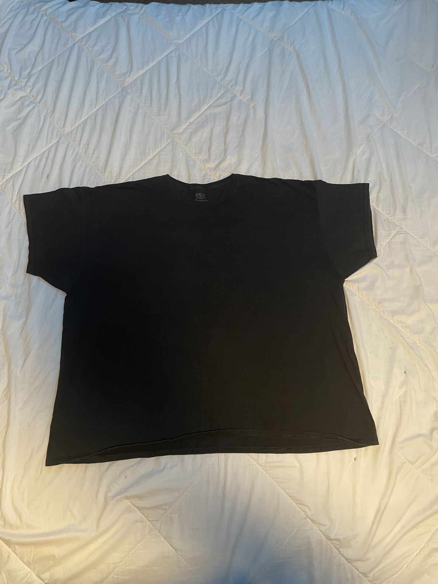 Athletic Works Men’s Short Sleeve T- Shirt Black Size 4XL %100 Cotton