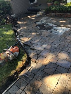 Pavers new sod