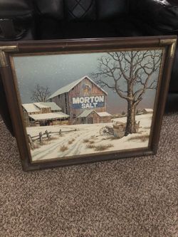 Morton Salt Canvas Picture Frame