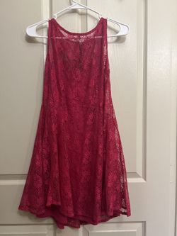 Hot Pink Lace Dress