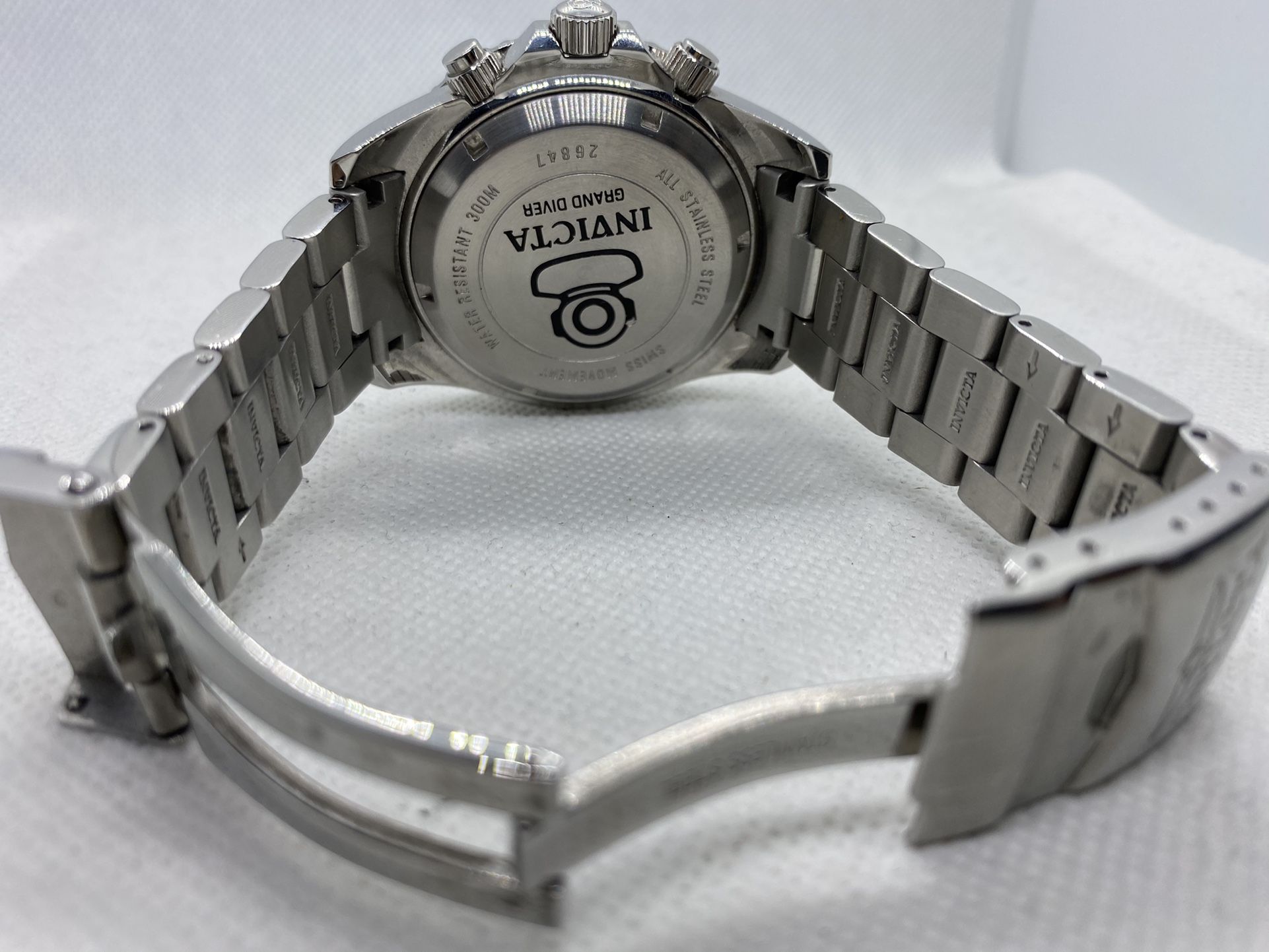 Men’s Invicta Grand Diver Watch Blue Jewelry & Accessories