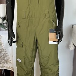 North Face Womens Insulated Ski Bibs Large 