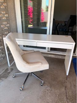 IKEA desk and chair